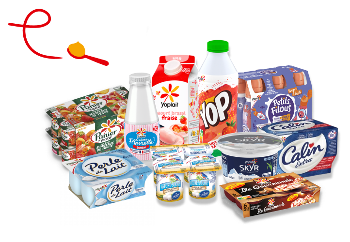 Produits des marques Yoplait